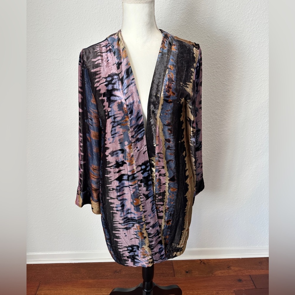 Johnny Was Elegant Multicolor Women's Velvet Jscket